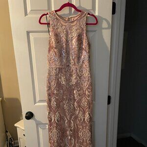 Pink embellished gown